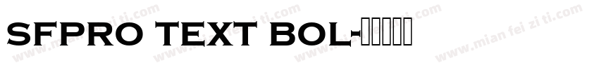 sfpro text bol字体转换
